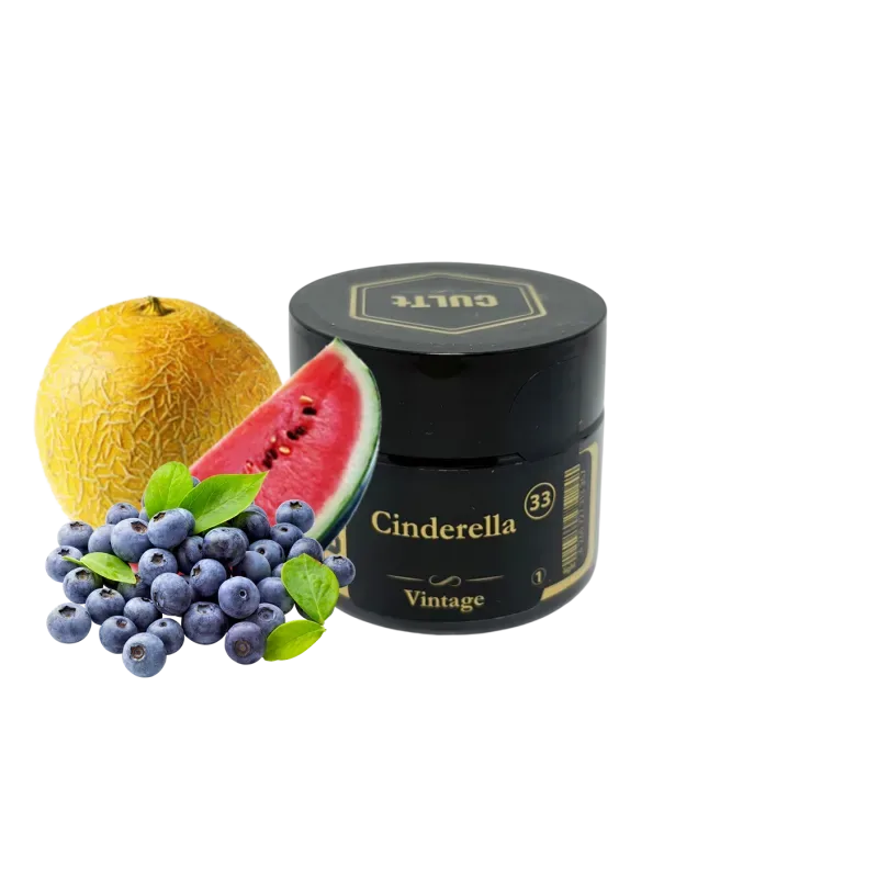 Тютюн CULTt Vintage V33 60g Cinderella (Кавун Диня Чорниця Лід)