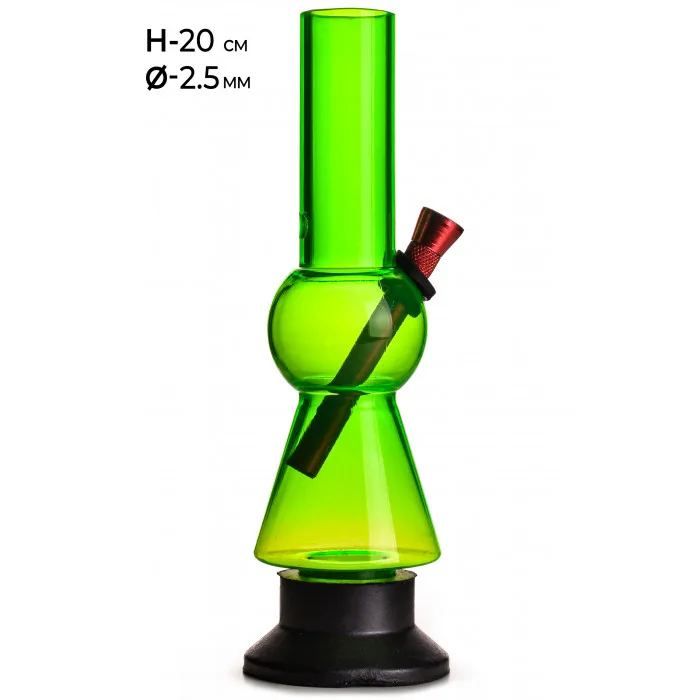 Бонг акріловий MISTIQ H:20 cm Ø:25mm 3