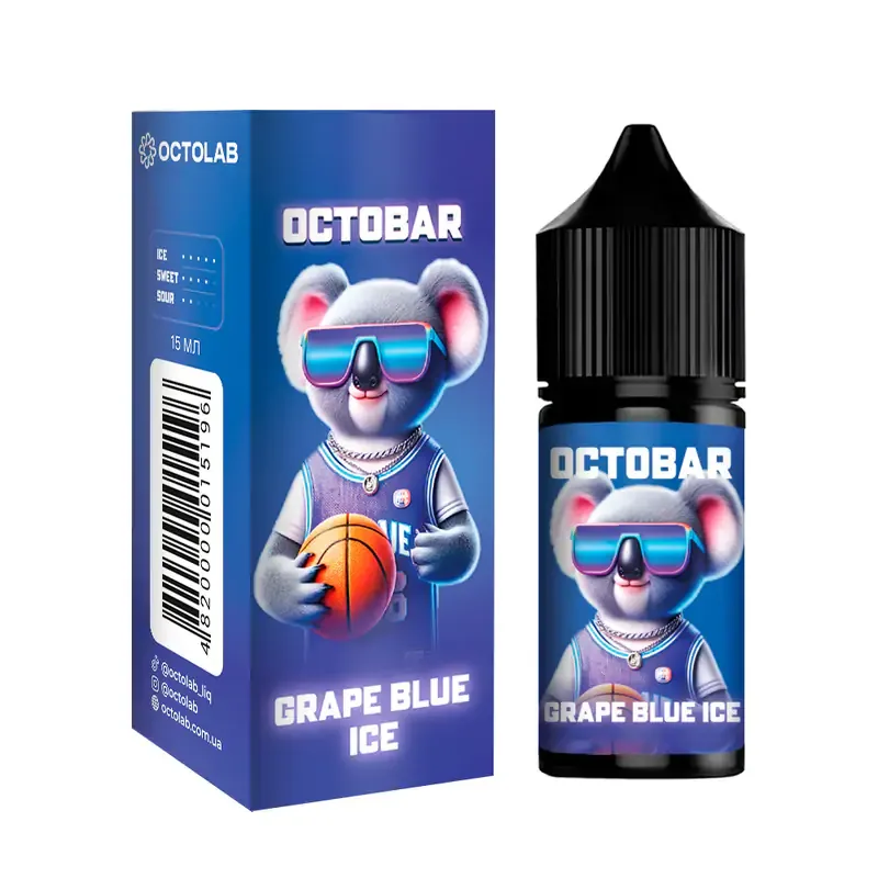 Набір Octobar NFT 30 мл 50 мг Grape Blue Ice (Виноград Чорниця Лід)