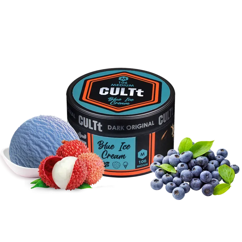 Тютюн CULTt Medium M106 100g Blue Ice Cream (Чорниця Лічі Морозиво)