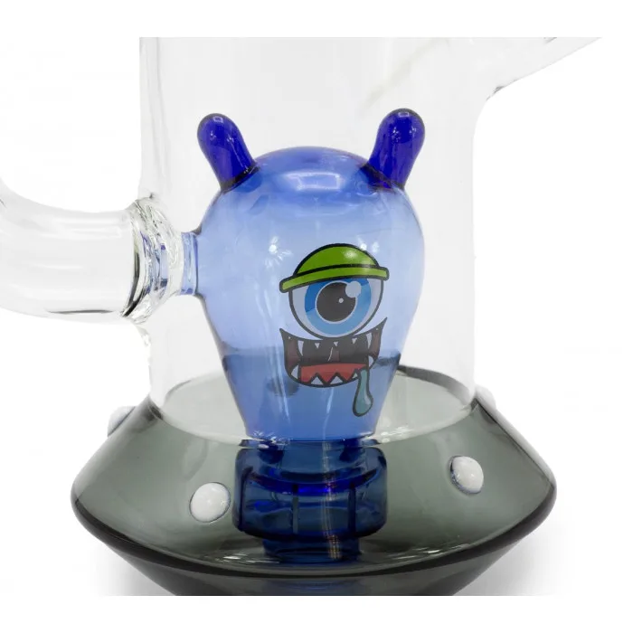 Бонг скляний Grace Glass Spaceship Alien Bong Blue H:18cm SG:18.8mm d:70/25mm 3