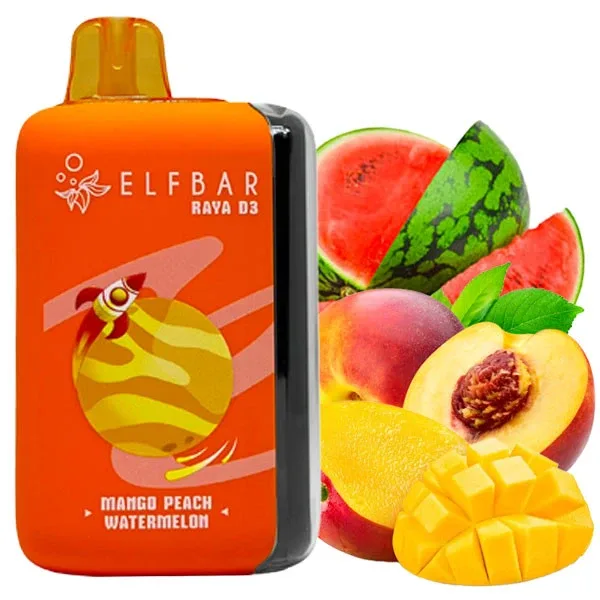Elf Bar Raya D3 25000 Mango Peach Watermelon (Манго Персик Кавун)