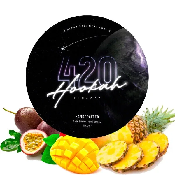 Тютюн 420 Classic Line 100gr Tropical Splash (Ананас Манго Диня)