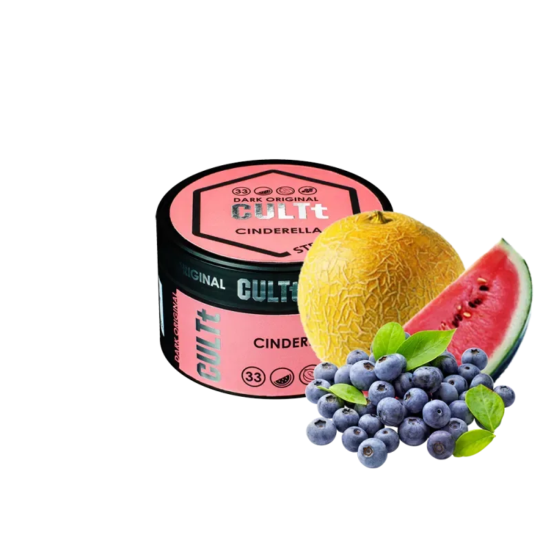 Тютюн CULTt Strong DS33 100g Cinderella (Кавун Диня Чорниця Лід)
