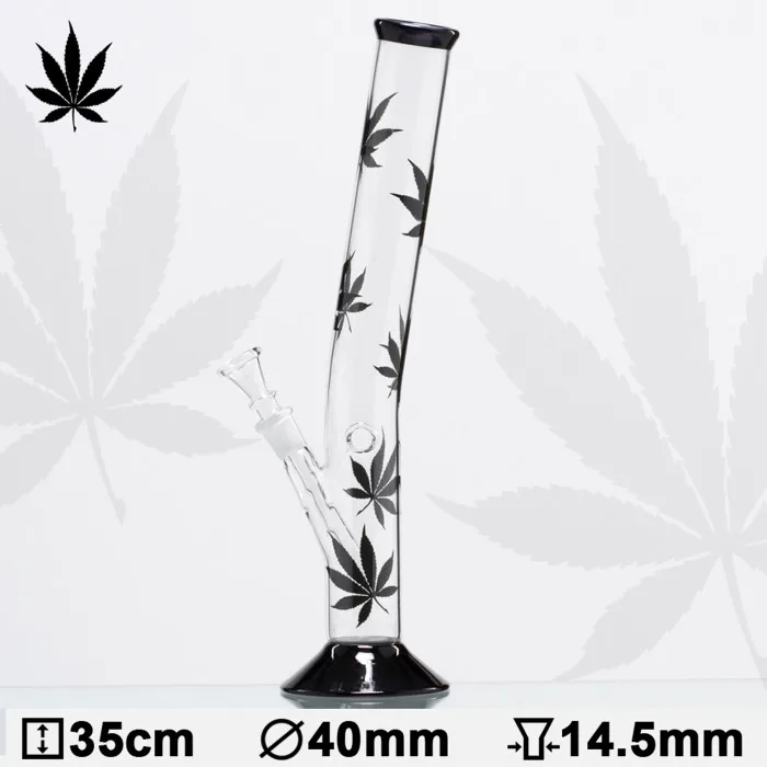 Бонг скляний HANGOVER Multi Leaf H:35cm-Ø:40mm-SG: 14,5mm