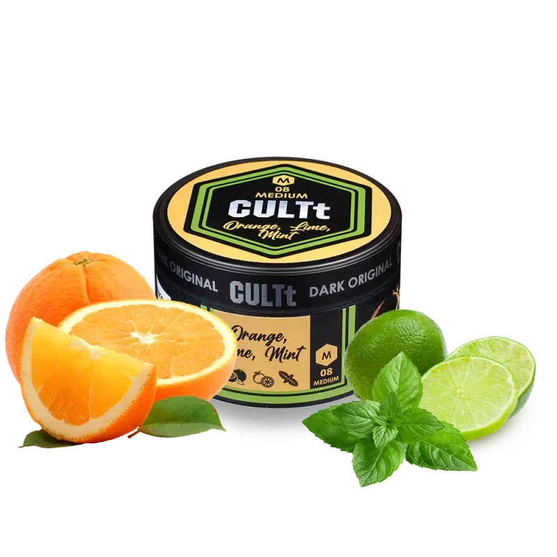 Тютюн CULTt Medium M08 100g Orange Lime Mint (Апельсин Лайм М'ята)