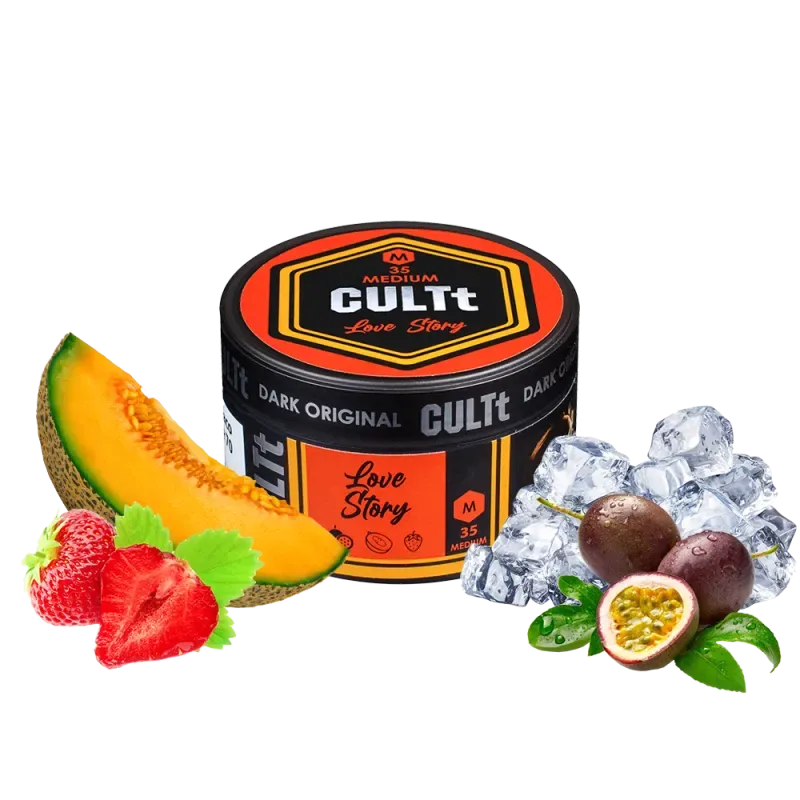 Тютюн CULTt Medium M35 100g Love Story (Маракуя Диня Полуниця)