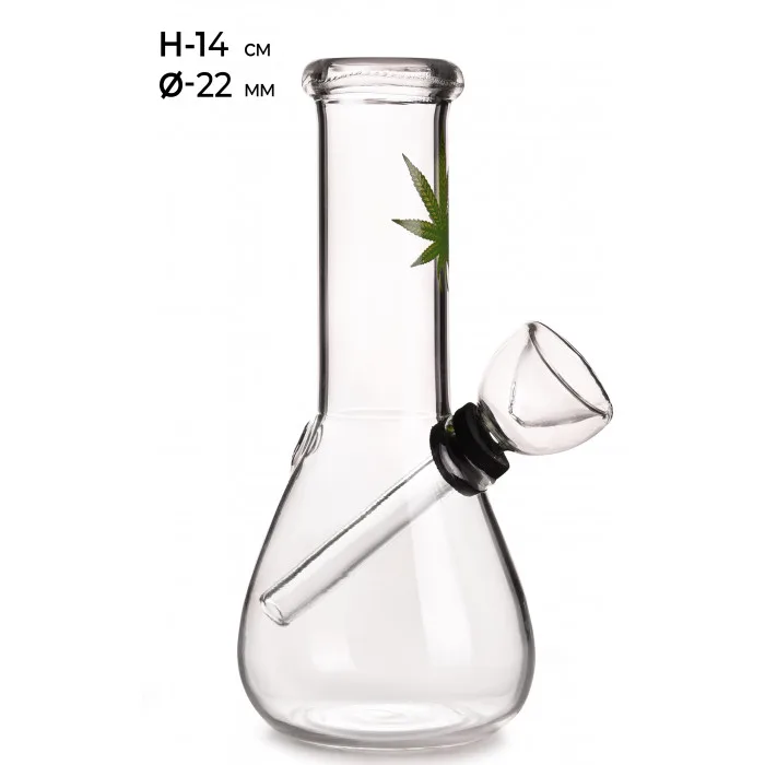 Бонг скляний MISTIQ H:14cm - Ø:22mm