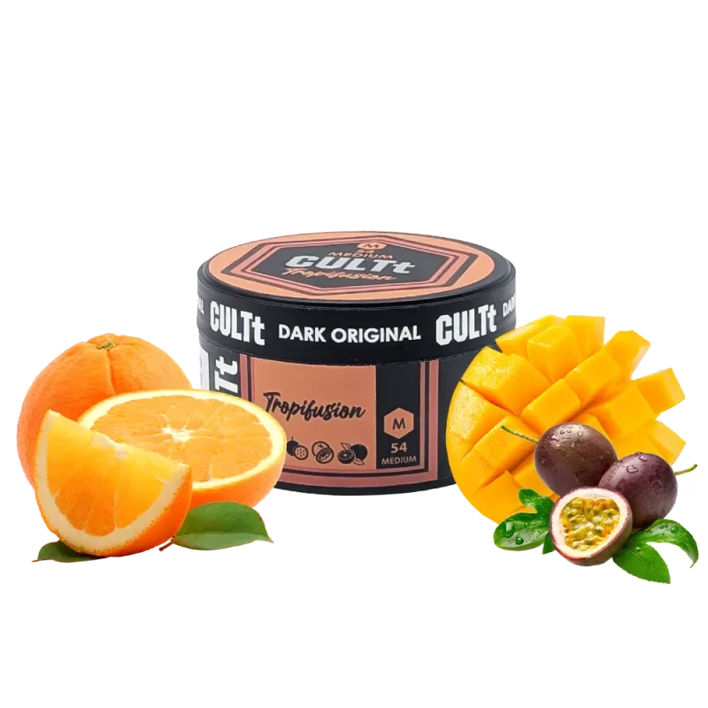 Тютюн CULTt Medium M54 100g Tropifusion (Манго Маракуя Грейпфрут Апельсин)