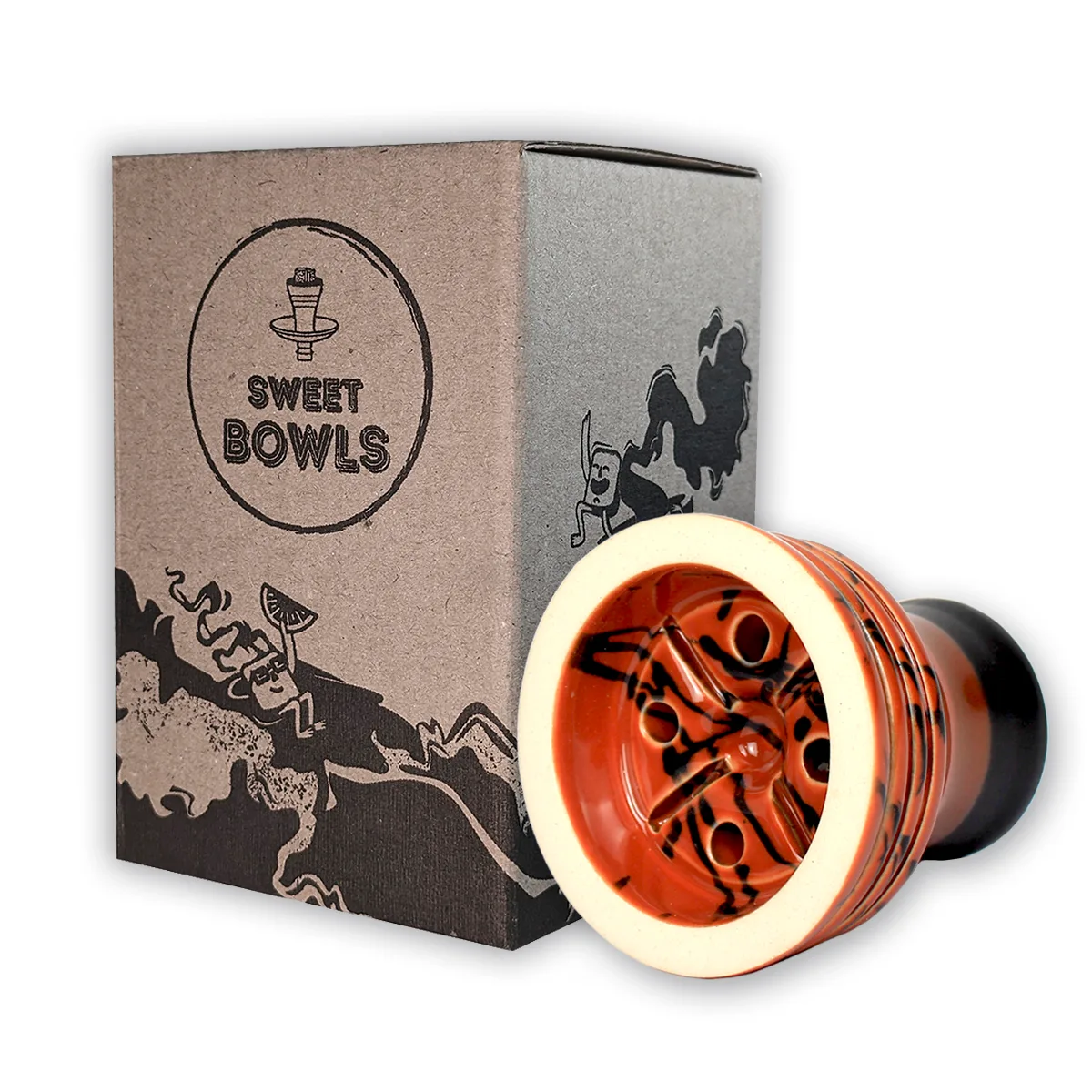 Чаша для кальяну Sweet Bowls Unika Glaze Red 2