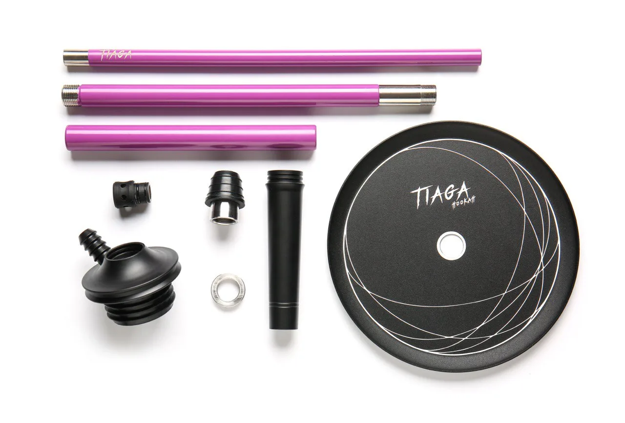 Кальян Tiaga Hookah Galaxy Iris Рожевий 2