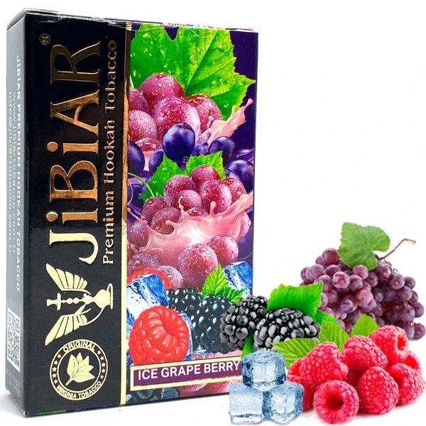 Тютюн Jibiar 50g Ice Grape Berry (Лід Виноград Ягоди)