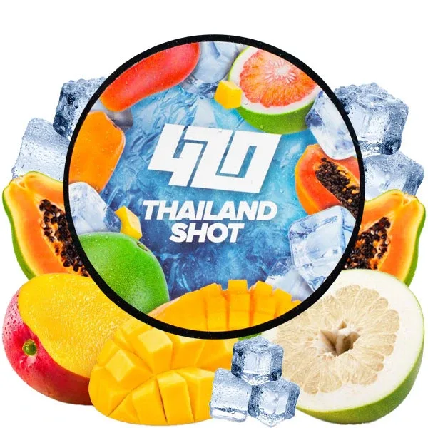 Тютюн 420 Classic Frost Line 100gr Thailand Shot (Манго Помело Папайя)