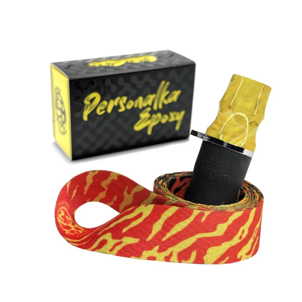 Персональний мундштук для кальяну PERSONALKA Epoxy Zebra Orange