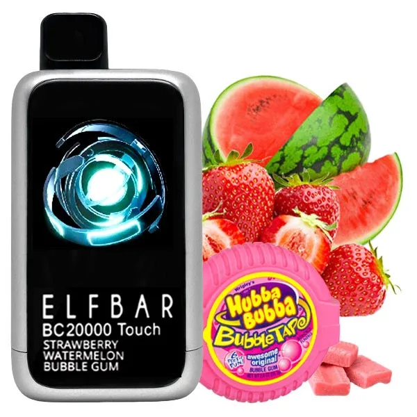 Elf Bar BC Touch 20000 Strawberry Watermelon Bubble Gum (Полуниця Кавун Бабл Гамм)