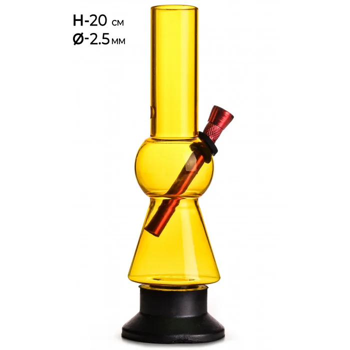 Бонг акріловий MISTIQ H:20 cm Ø:25mm 2