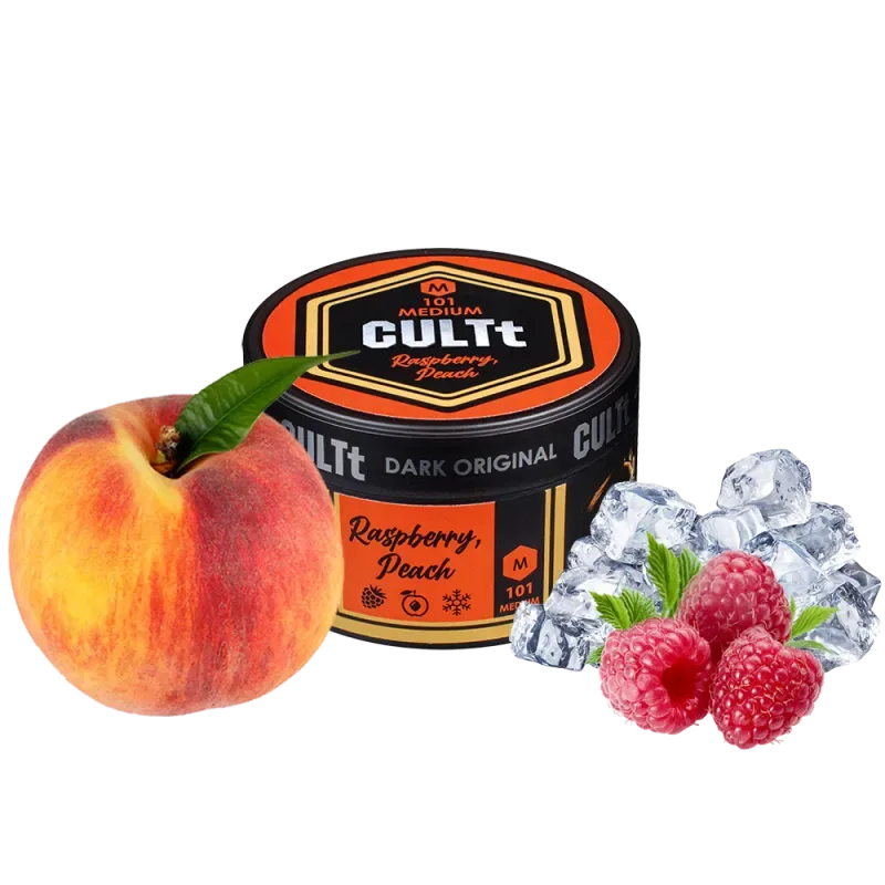 Тютюн CULTt Medium M101 100g Raspberry Peach (Малина Персик)