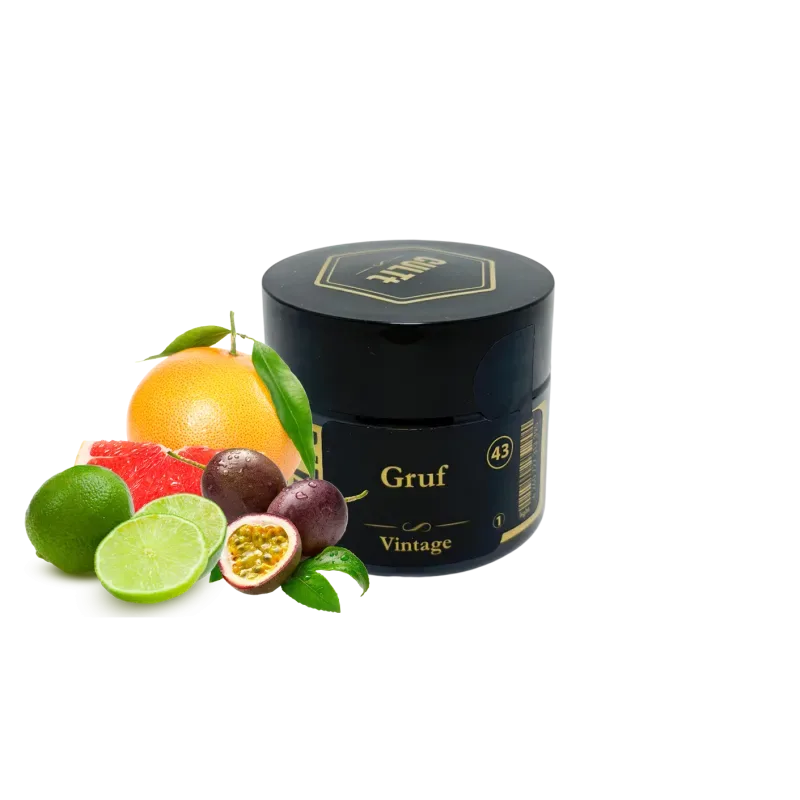 Тютюн CULTt Vintage V43 60g Gruf (Маракуя Лайм Грейпфрут)