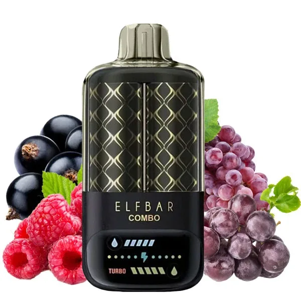 Elf Bar Combo 25000 Blackcurrant Raspberry + Grape (Чорна Смородина Малина + Виноград)