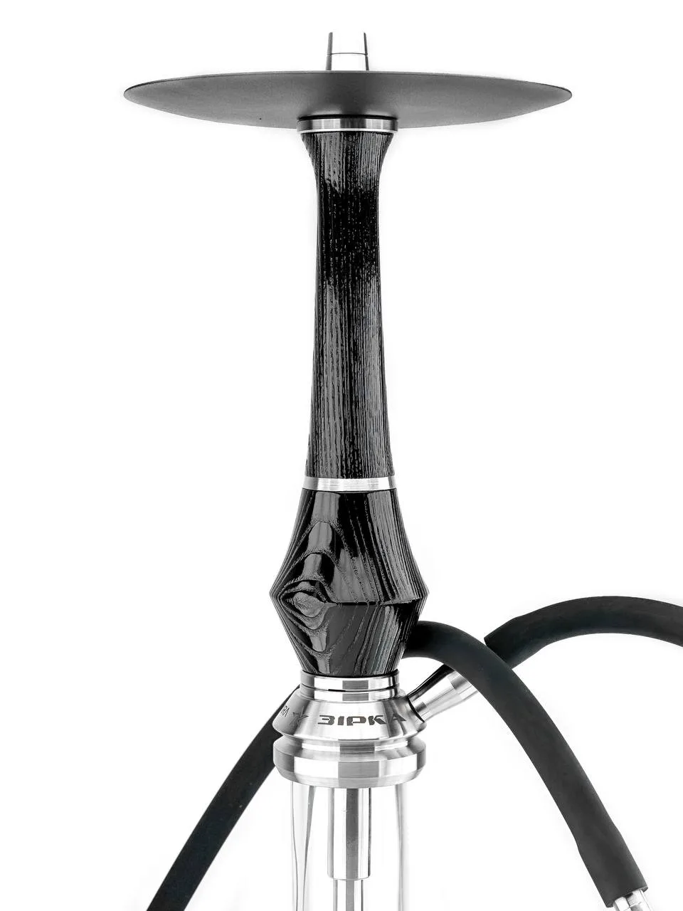 Кальян Khmara Zirka Carving Sirius Black (Black plate, black hose) 4