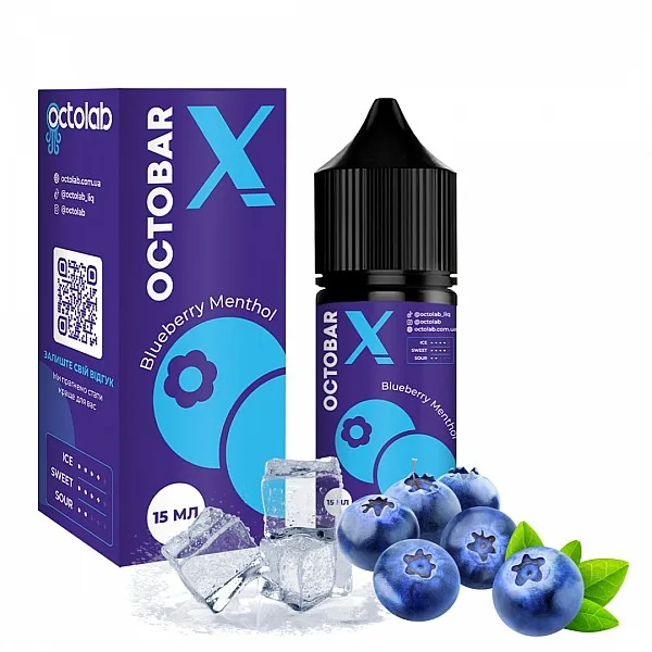 Набір Octobar X 30 мл 50 мг Blueberry Menthol (Чорниця Ментол)