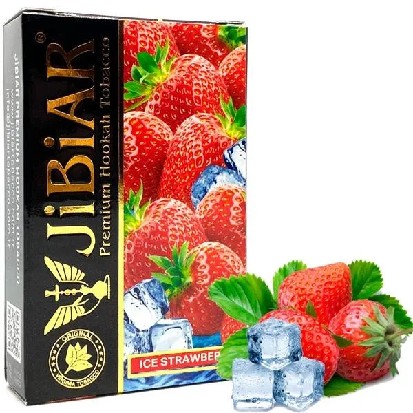 Тютюн Jibiar 50g Ice Strawberry (Лід Полуниця)