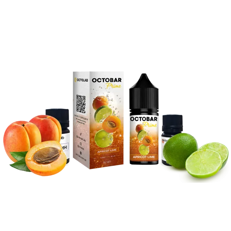 Набір Octobar Prime 30 мл 50 мг Apricot Lime (Абрикос Лайм)