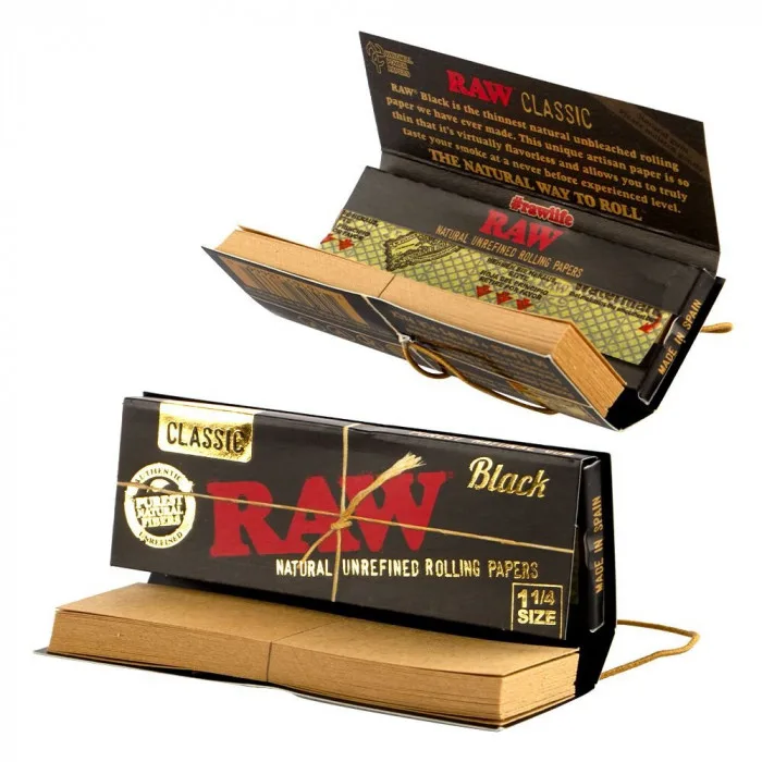 Папір для самокруток RAW Connoisseur Black + TIPS 3