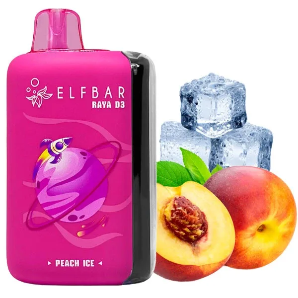 Elf Bar Raya D3 25000 Peach Ice (Персик Лід)