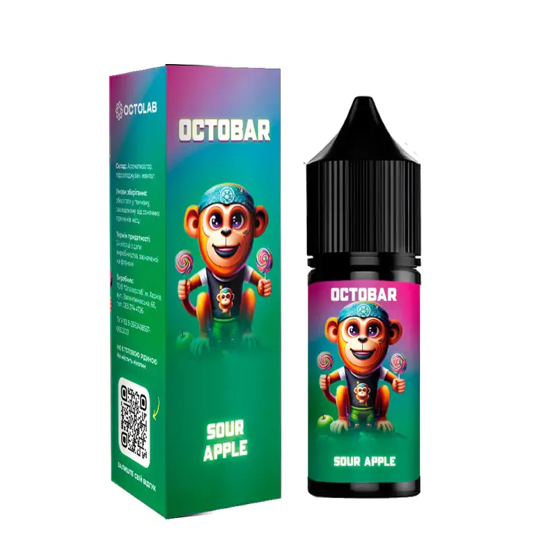 Набір Octobar NFT 15 мл 50 мг Sour Apple (Кисле яблуко)
