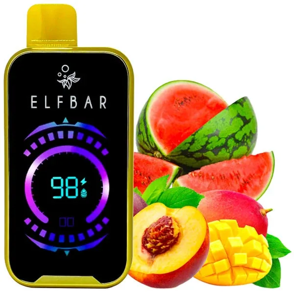 Elf Bar Raya D2 20000 Mango Peach Watermelon (Манго Персик Кавун)