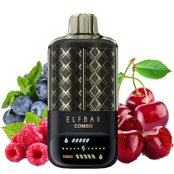 Elf Bar Combo 25000 Blueberry Sour Raspberry + Cherry (Чорниця Кисла Малина + Вишня)