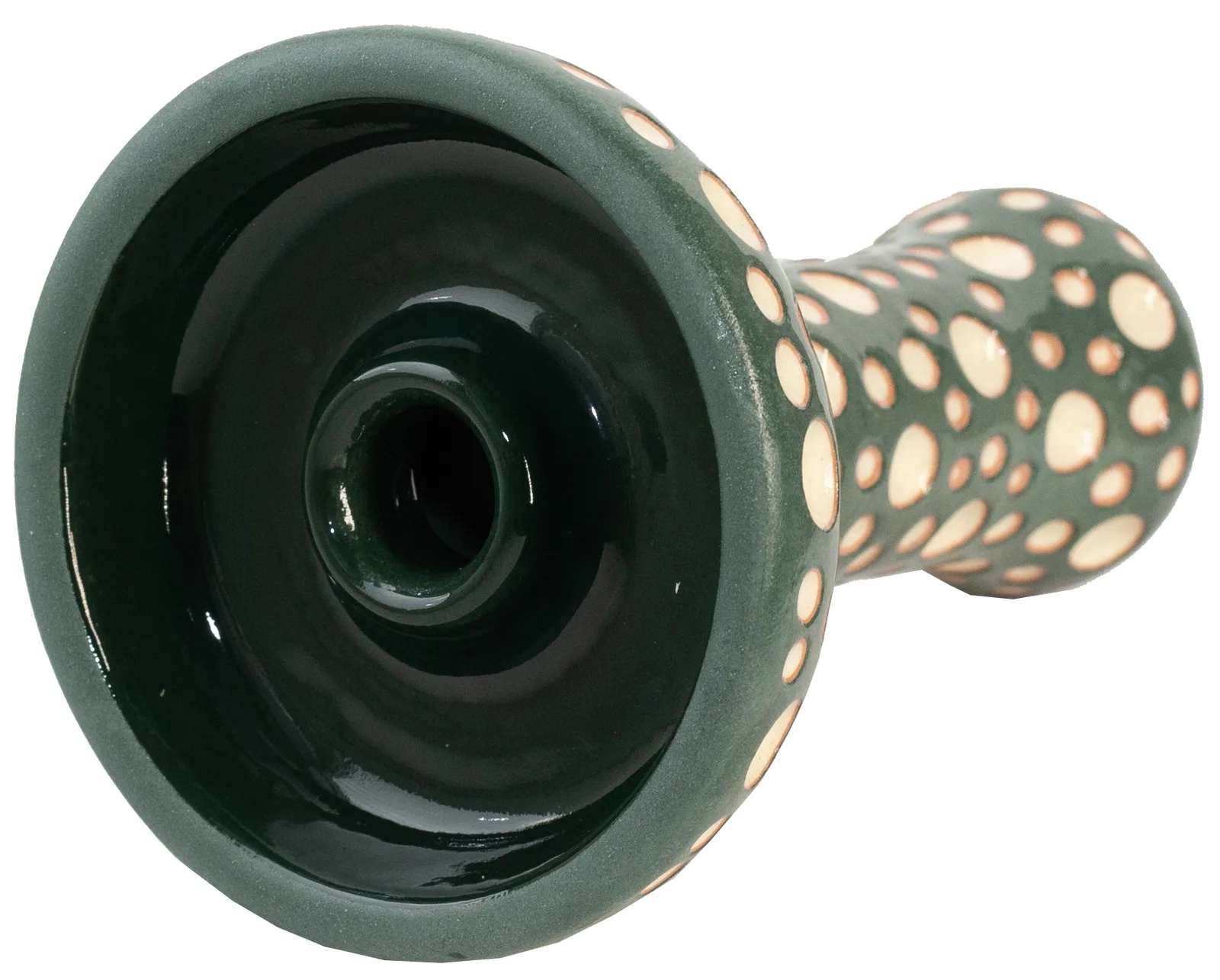 Чаша для кальяну ETNA Phunnel Dot Glaze Dark Green 2