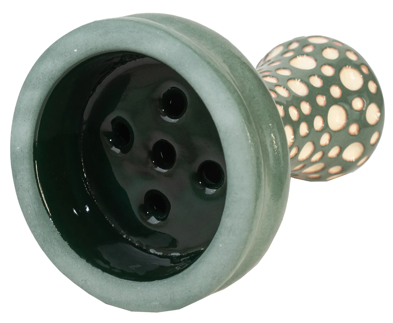 Чаша для кальяну ETNA Katana Dot Glaze Dark Green 2