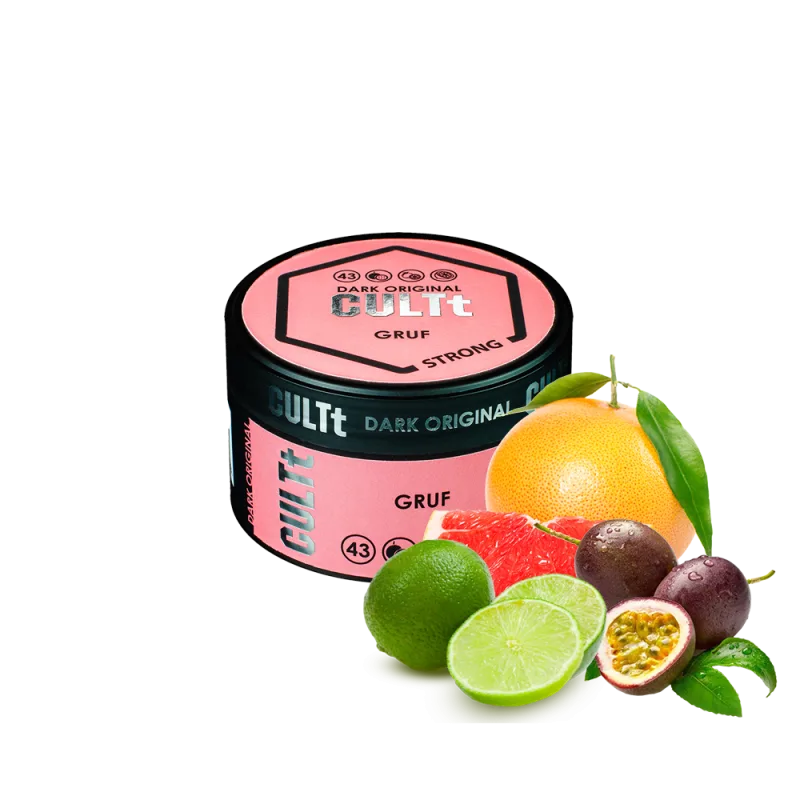 Тютюн CULTt Strong DS43 100g Gruf (Маракуя Лайм Грейпфрут)