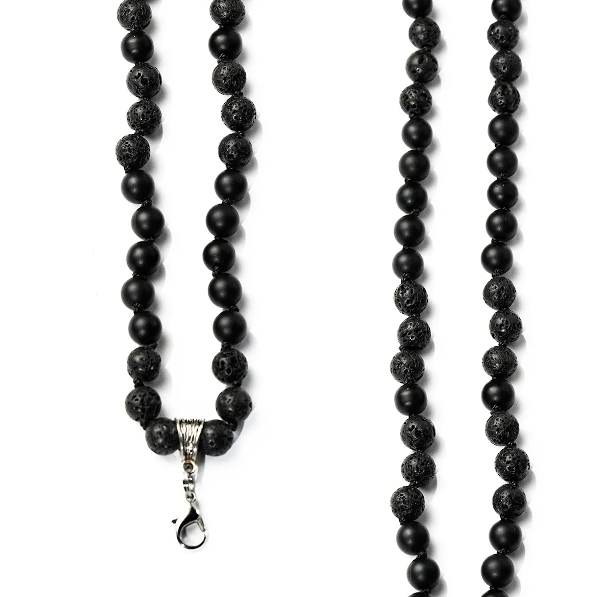 Буси з натурального каменю Lavart Beads Black 2