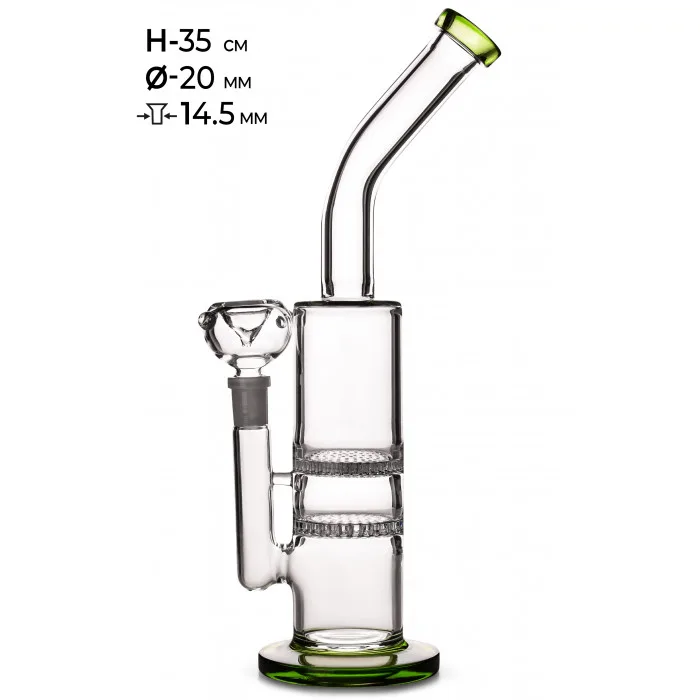 Бонг скляний MISTIQ H:35cm - Ø:20mm-SG:14.5mm