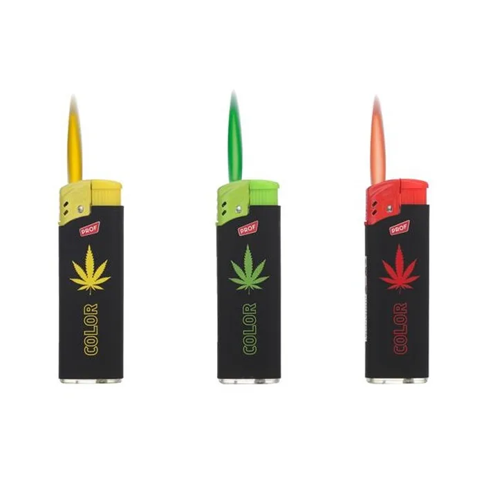 Запальничка Champ PROF RUBBER LEAVES COLORFLAME FLAMY DL50 UN