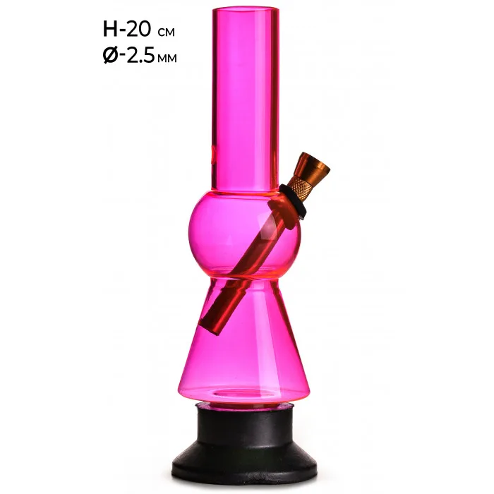 Бонг акріловий MISTIQ H:20 cm Ø:25mm