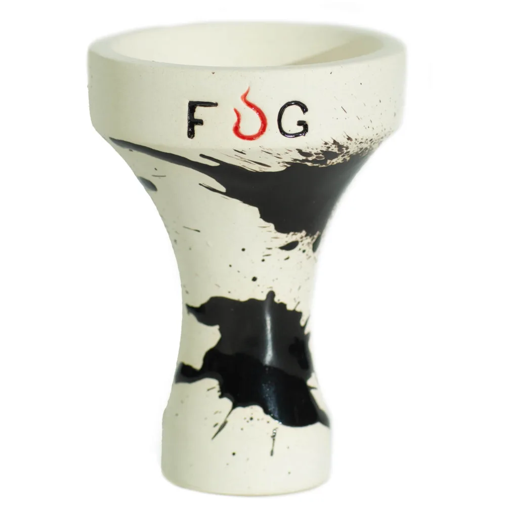 Чаша для кальяну Fog Assassin Semi-Glazed Черные Кляксы 1