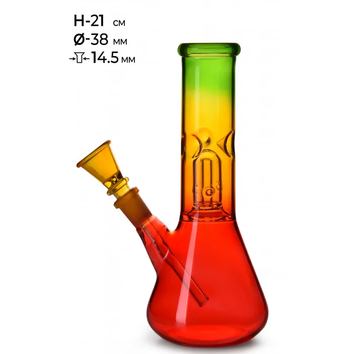 Бонг скляний MISTIQ H:21cm - Ø:38mm-SG:14.5mm