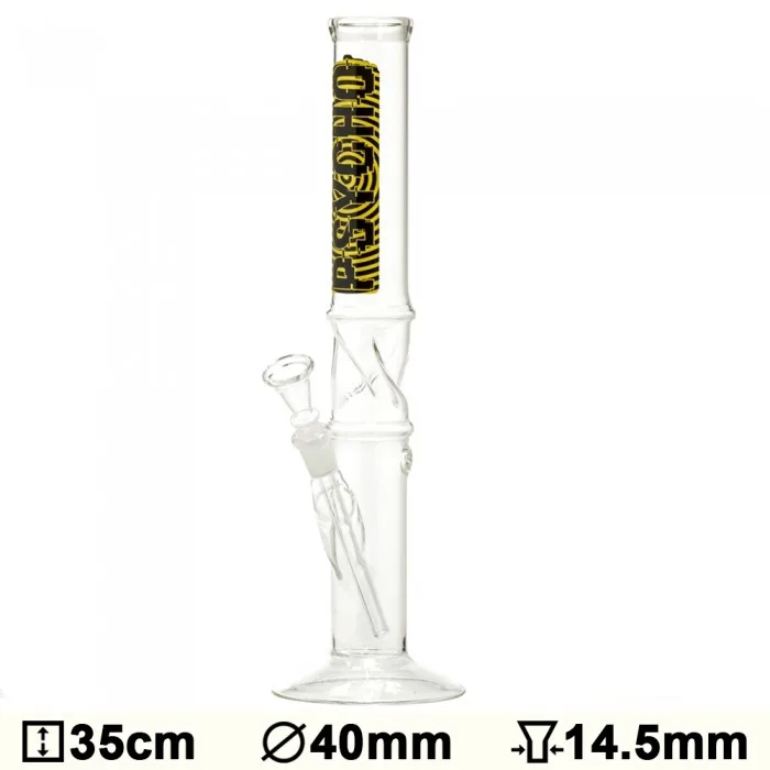 Бонг скляний Glass Psycho - H:35 - Ø:40mm- Socket:14.5mm