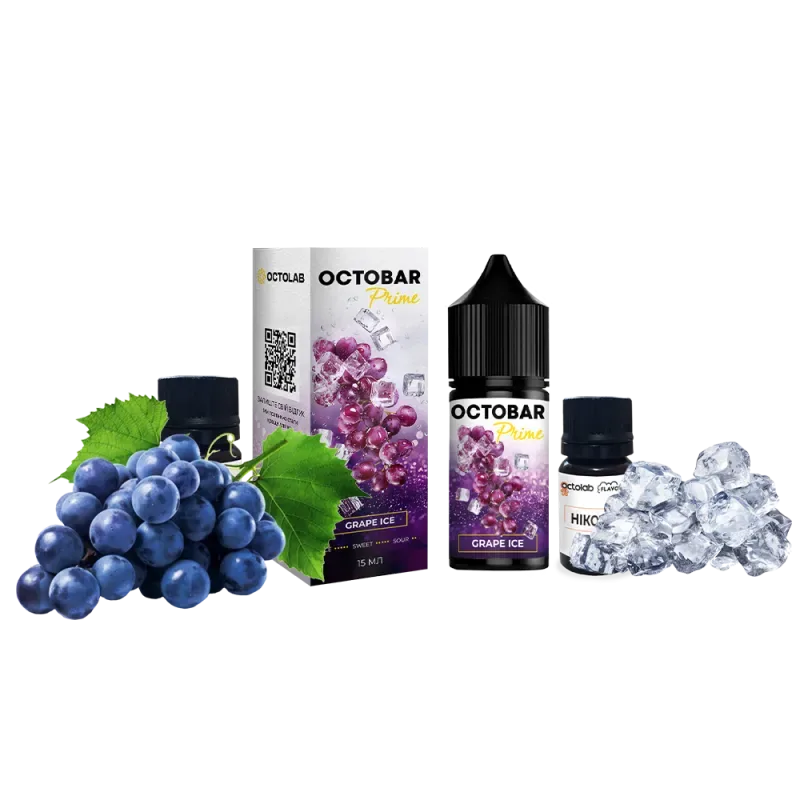 Набір Octobar Prime 30 мл 50 мг Grape Ice (Виноград Лід)