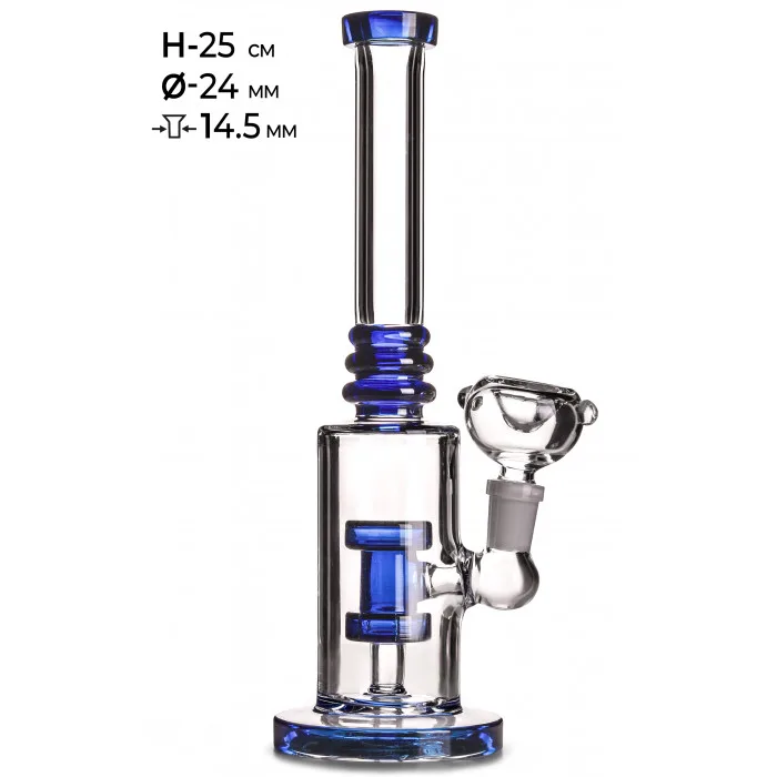 Бонг скляний MISTIQ H:25.5cm Ø:24mm SG:14,5mm