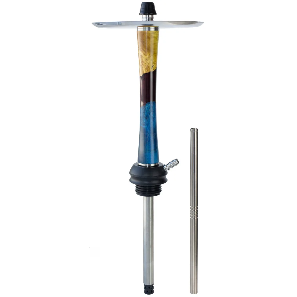 Кальян Aroma Hookah X-Ray Epoxy Dark Wood Blue/Wine