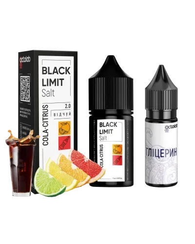 Набір Octobar Black Limit Salt 30 мл 50 мг Cola Citrus (Кола Цитрус)