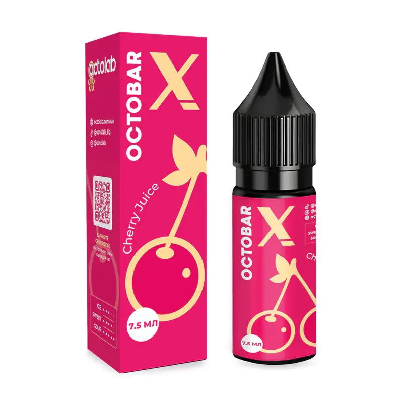Набір Octobar X 15 мл 50 мг Cherry Juice (Вишневий сік)