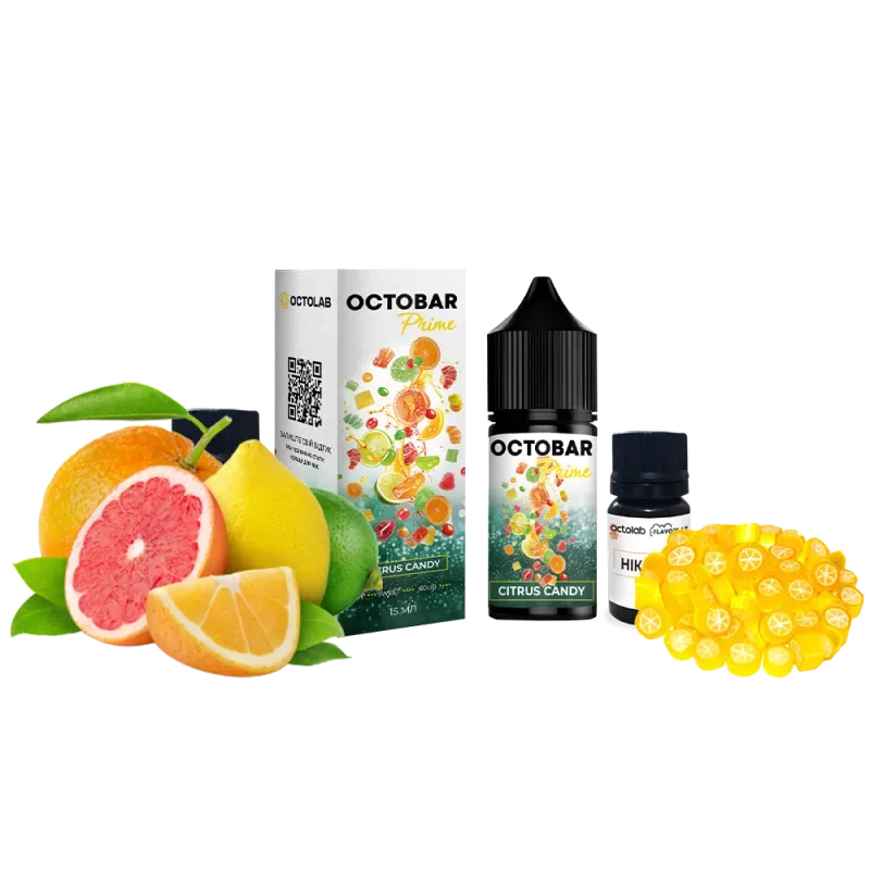 Набір Octobar Prime 30 мл 50 мг Citrus Candy (Цитрусова цукерка)