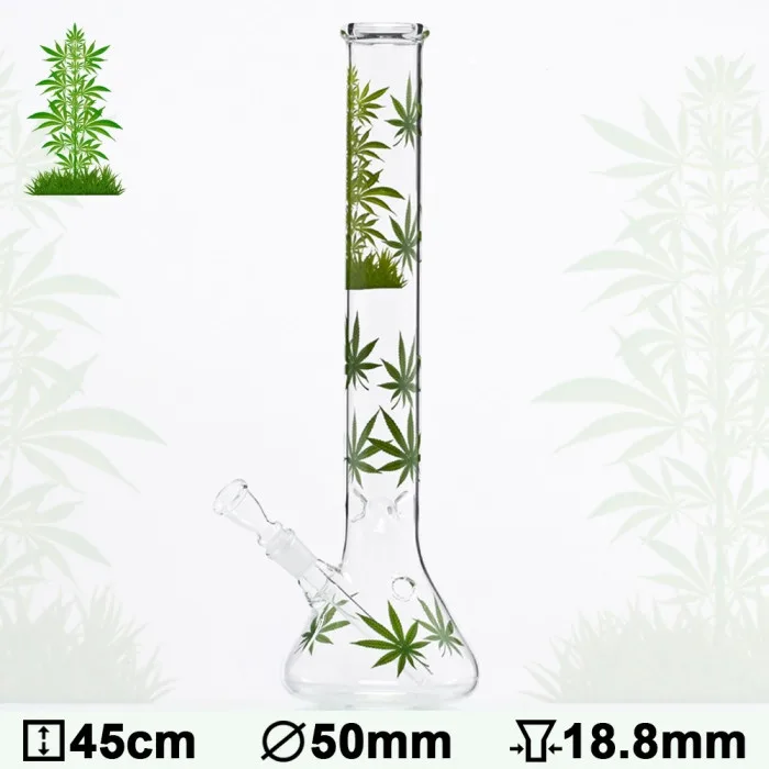 Бонг скляний Leaf Jhari Beaker H:45cm - Ø:50mm - SG:18.8mm