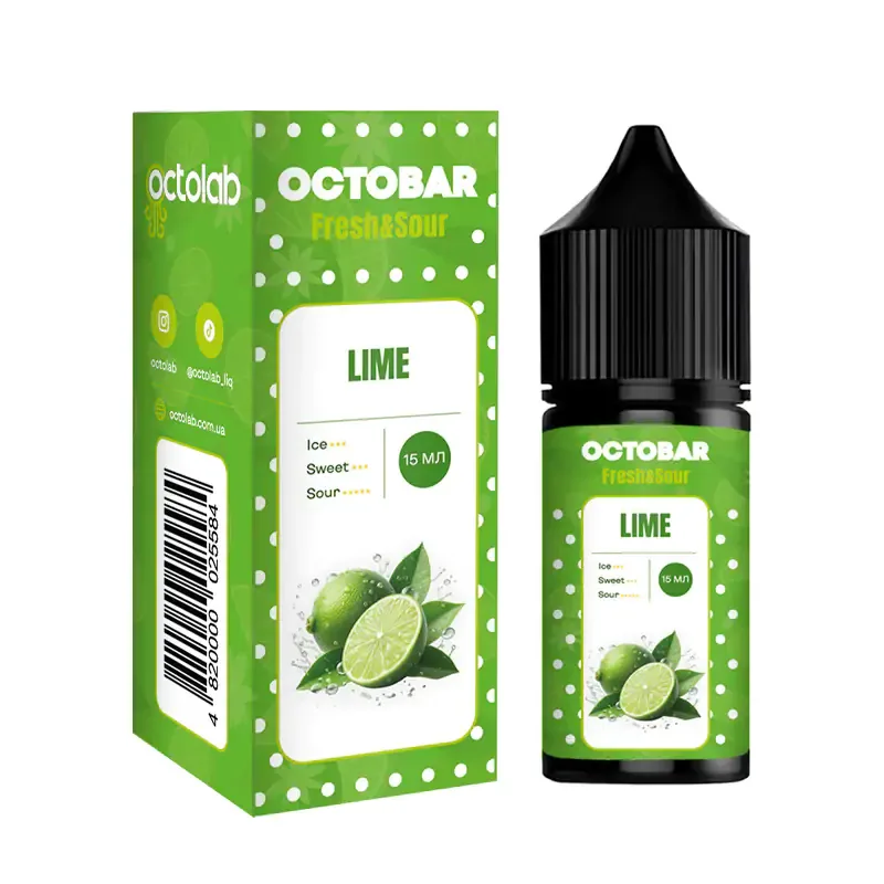 Набір Octobar Fresh & Sour 30 мл 50 мг Lime (Лайм)